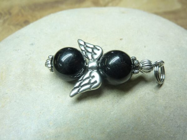 Pendentif Spinelle noir 10 mm