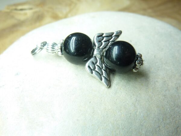 Pendentif Spinelle noir 10 mm