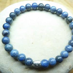 Bracelet Dumortiérite-Perles rondes 6 mm