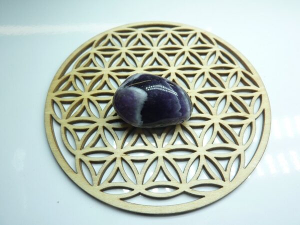 Fleur de vie Plaque de rechargement pour pierres naturelles