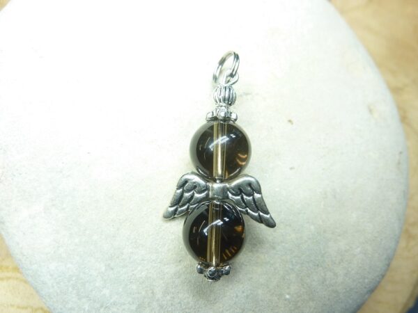 Pendentif larme d'apache obsidienne 10 mm
