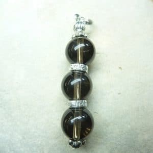 Pendentif larme d'apache obsidienne-perles 10 mm