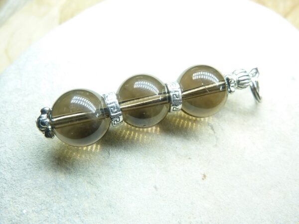 Pendentif larme d'apache obsidienne-perles 10 mm