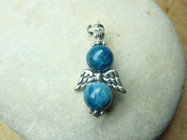 Pendentif Apatite - perles 10 mm