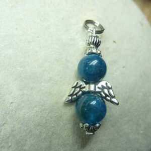 Pendentif Apatite - perles 8 mm