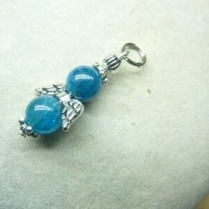 Pendentif Apatite - perles 8 mm