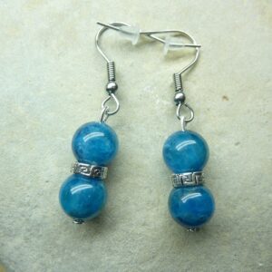 Boucles d’oreilles Apatite-perles 8 mm