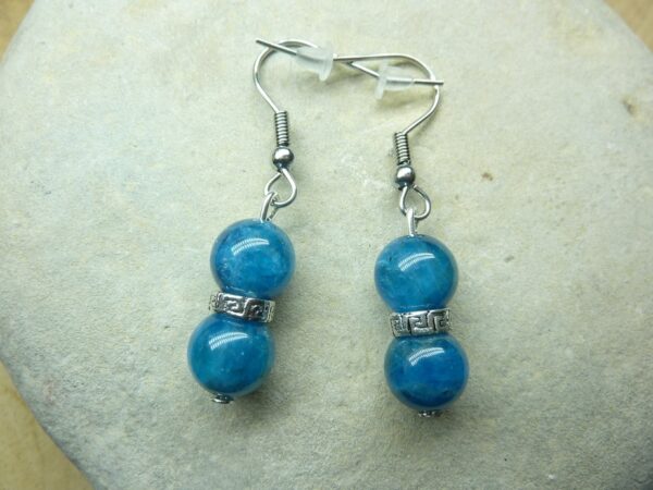 Boucles d’oreilles Apatite-perles 8 mm
