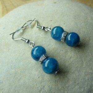 Boucles d’oreilles Apatite-perles 8 mm