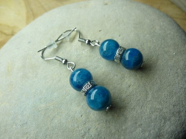 Boucles d’oreilles Apatite-perles 8 mm