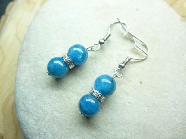 Boucles d’oreilles Apatite-perles 8 mm