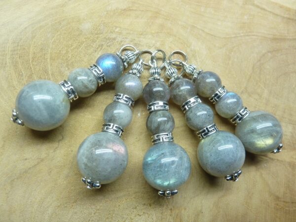 Pendentif Labradorite-perles 16-10 mm à l'unité
