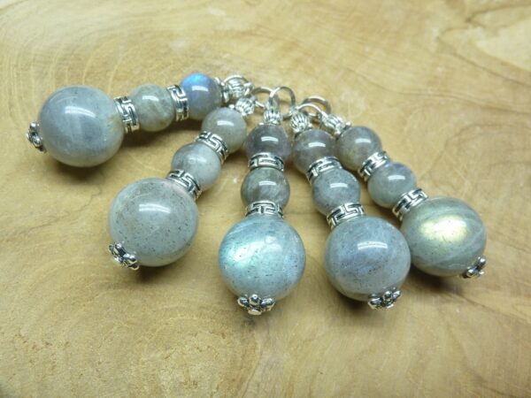 Pendentif Labradorite-perles 16-10 mm à l'unité