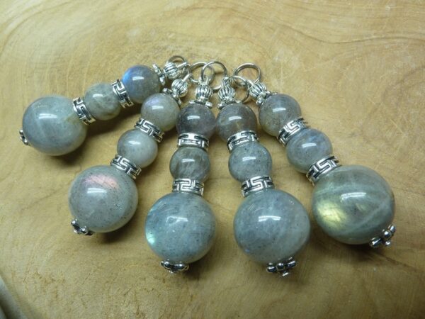 Pendentif Labradorite-perles 16-10 mm à l'unité