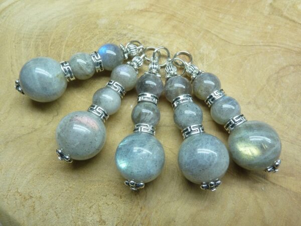 Pendentif Labradorite-perles 16-10 mm à l'unité