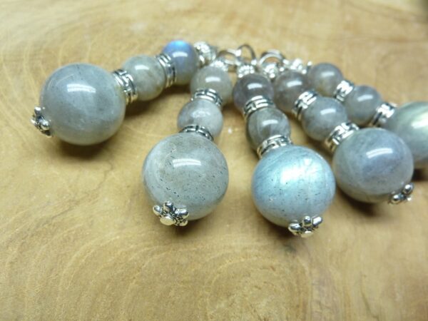 Pendentif Labradorite-perles 16-10 mm à l'unité
