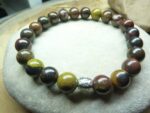 Bracelet Oeil de Fer-Perles rondes 8 mm