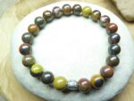 Bracelet Oeil de Fer-Perles rondes 8 mm