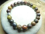 Bracelet Oeil de Fer-Perles rondes 8 mm