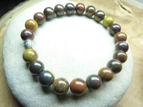 Bracelet Oeil de Fer-Perles rondes 8 mm