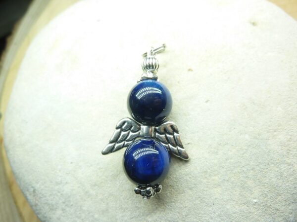 Pendentif Oeil de faucon-perles rondes 10 mm