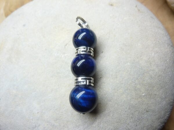 Pendentif Oeil de faucon-perles 10 mm