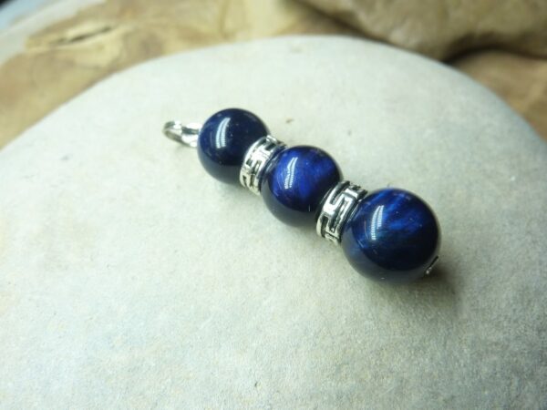 Pendentif Oeil de faucon-perles 10 mm