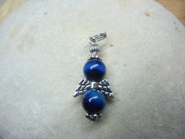 Pendentif Oeil de faucon-perles rondes 8 mm