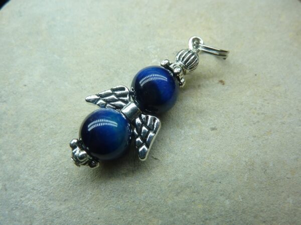 Pendentif Oeil de faucon-perles rondes 8 mm