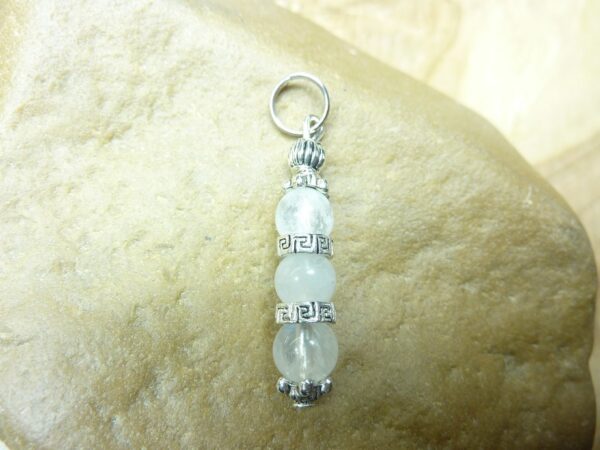 Pendentif Pierre de lune - Perles 6 mm