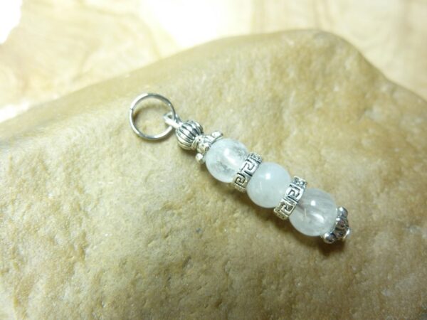 Pendentif Pierre de lune - Perles 6 mm