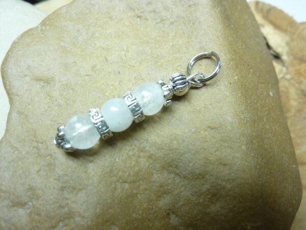 Pendentif Pierre de lune - Perles 6 mm
