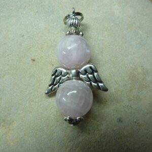 Pendentif Kunzite-perles rondes 10 mm