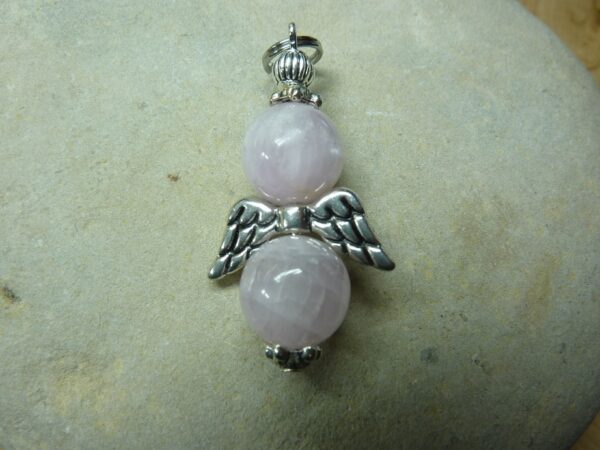 Pendentif Kunzite-perles rondes 10 mm