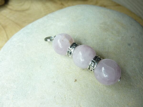 Pendentif Kunzite-perles 10 mm