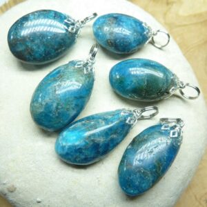 Pendentif Apatite bleue