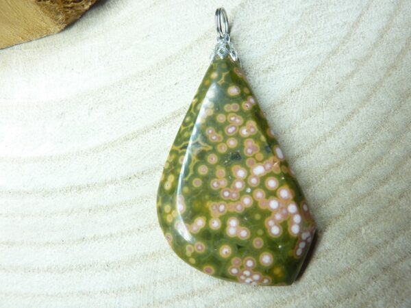 Pendentif Jaspe Océan ref 0612