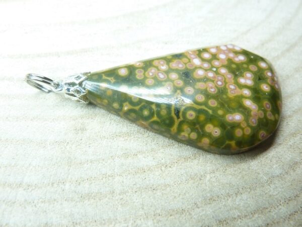Pendentif Jaspe Océan ref 0612