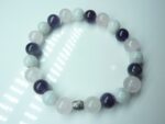 Bracelet Quartz rose-Pierre de lune-Améthyste