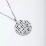 Pendentif Fleur de vie acier inoxydable