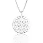 Pendentif Fleur de vie acier inoxydable
