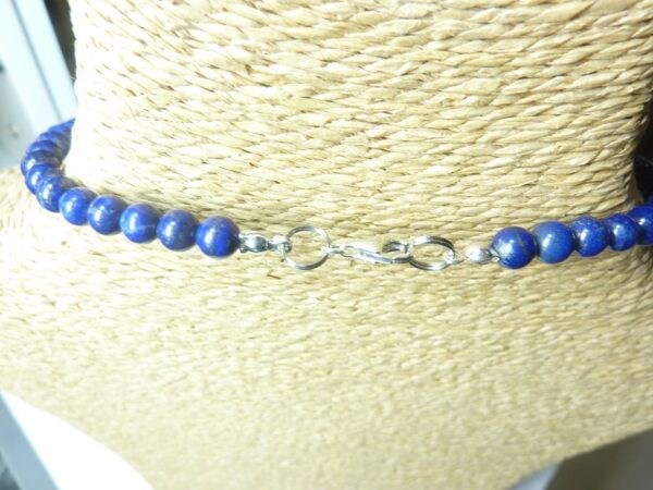 Collier lapis lazuli perles rondes 6 à 14 mm