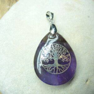 Pendentif Améthyste arbre de vie