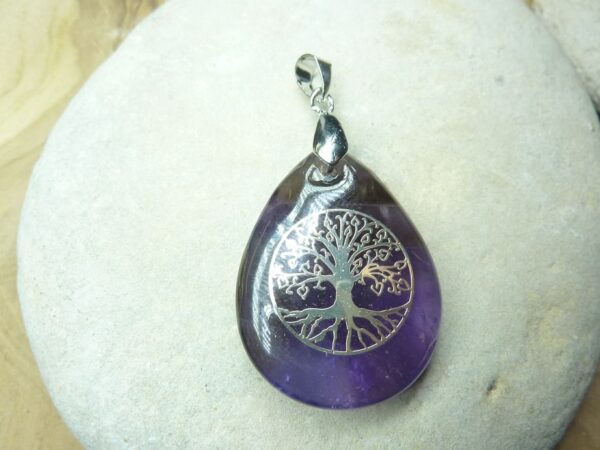 Pendentif Améthyste arbre de vie