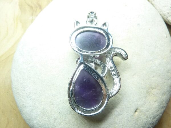Pendentif Améthyste chat