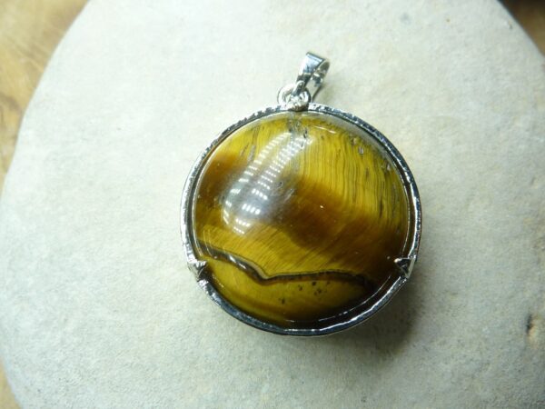 Pendentif Oeil de tigre arbre de vie