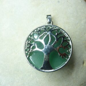 Pendentif Aventurine verte arbre de vie