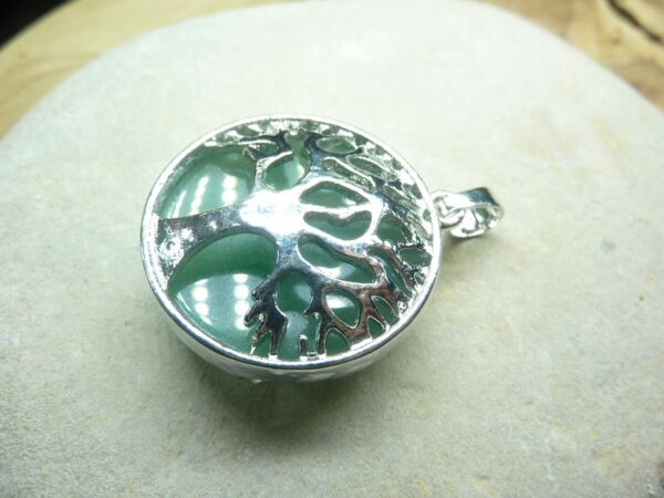 Pendentif Aventurine verte arbre de vie
