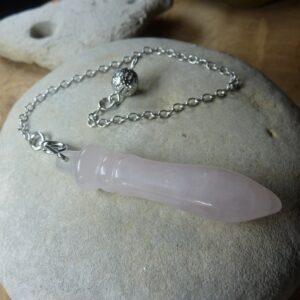 Pendule en Quartz rose Radiesthésie Thot