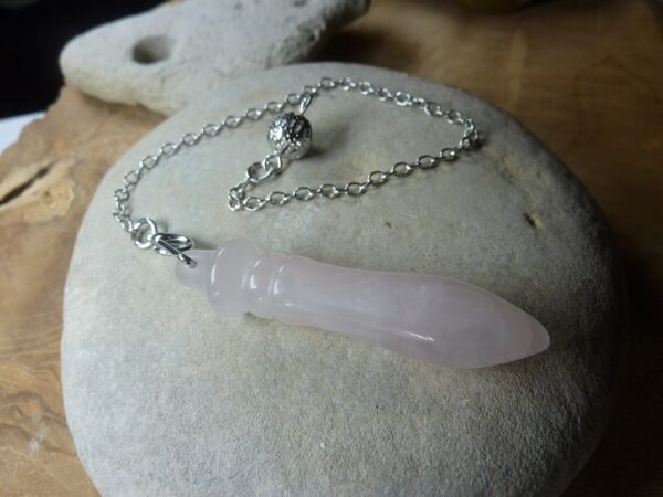 Pendule en Quartz rose Radiesthésie Thot